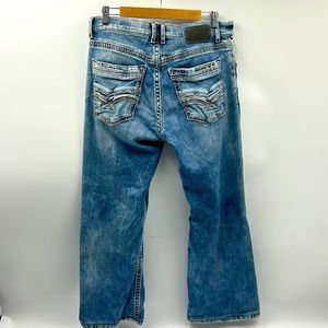 BKE DENIM JEANS MENS SIZE 32Sx27 TYLER BLUE JEANS